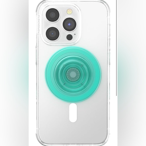 PopSockets Phone Grip Compatible with MagSafe - Translucent Mint NWT - Picture 5 of 9